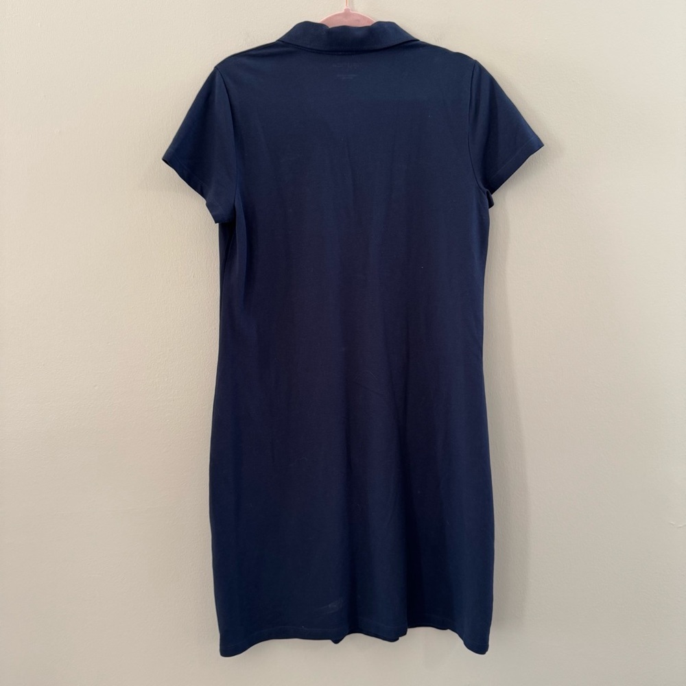 Nautica Navy Blue Short Sleeve Shirt Dress - Picture 5 of 5